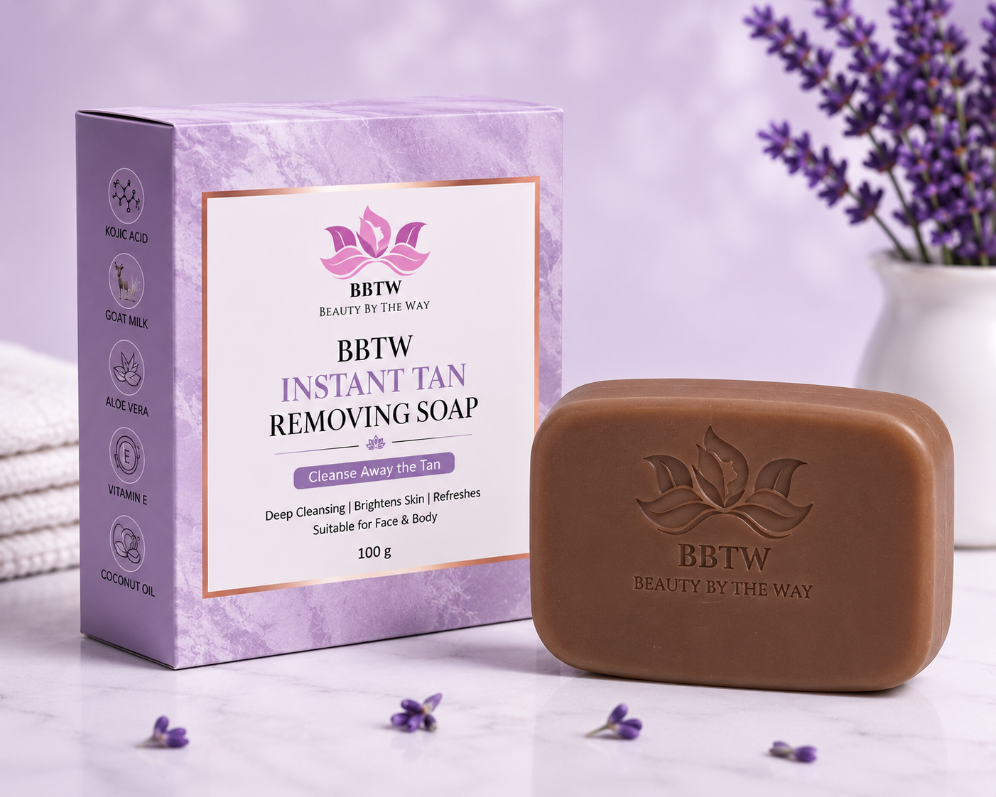 Instant Tan Removeing and Dead skin removeing Soap